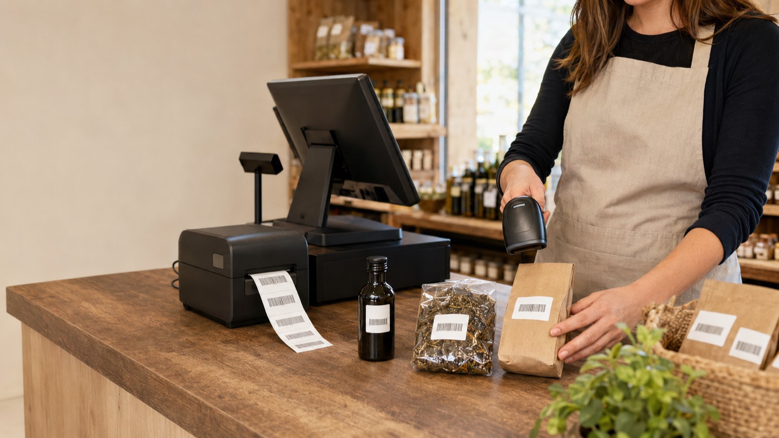 Barcode und Etikettendruck im Kassensystem Einzelhandel