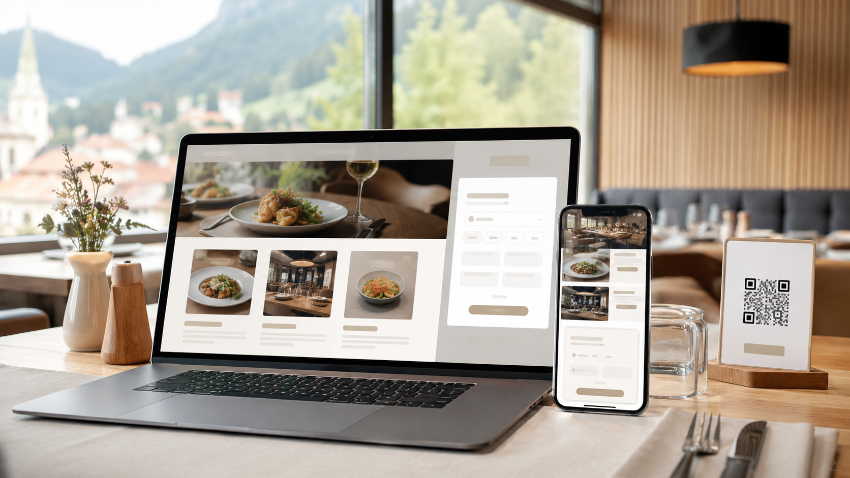 Sito del Ristorante: Menu Digitale QR, Prenotazioni e Ordini Online